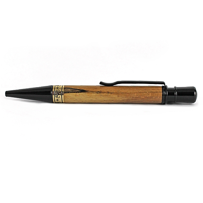 Aquilo ballpoint pen kit with black chrome fittings