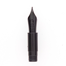 Bock fountain pen nib with Cyclone housing #6 black lacquer - extra fine