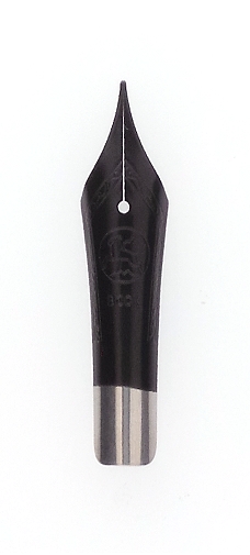 Bock fountain pen nib with Cyclone housing #6 black lacquer - fine