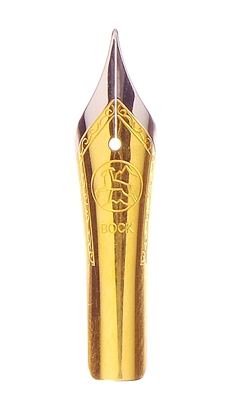 Bock fountain pen nib with Bock housing #6 bi-colour - broad