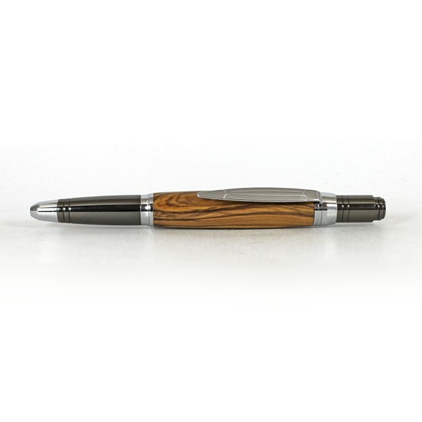 Zephyr ballpoint pen kit with chrome & gunmetal fittings