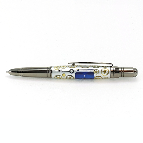 Zephyr ballpoint pen kit with gunmetal fittings